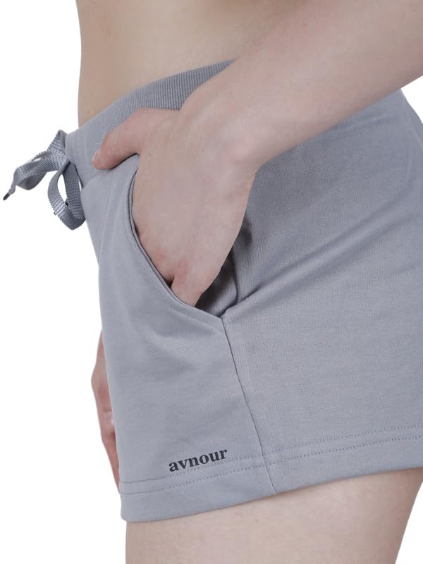 Image of Women Relax Fit Lounge Shorts PC Looper Fabric