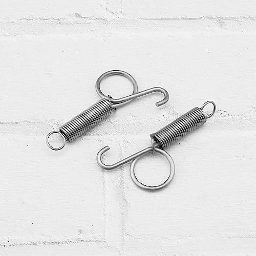 Image of The Lord of the Tools 30Pcs Spring Hook Cage Spring Cage Door Hooks Iron Spring Wire Latch Hook Cage Door Fixing Tools for Chickens Pigeons Rabbits 75mm