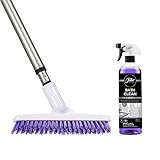 Fuller Brush Tile Grout E-Z Scrubber & Telescopic Handle Bundle with BathClean Bathroom Cleaner