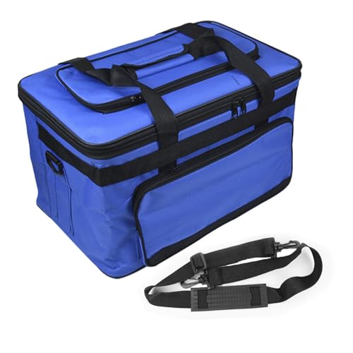 Image of Art and Craft Storage Organizer Bag Paint Art Supplies Storage Bag Arts Craft Tool Carrying Case Artist Paint Tool Box for Travel Foldable Waterproof Large Capacity Storage Tote Bag for Crafts Sewing