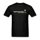 SWWM Men's Logo Johnnie Walker Black Label Short Sleeve Cotton T Shirt Black