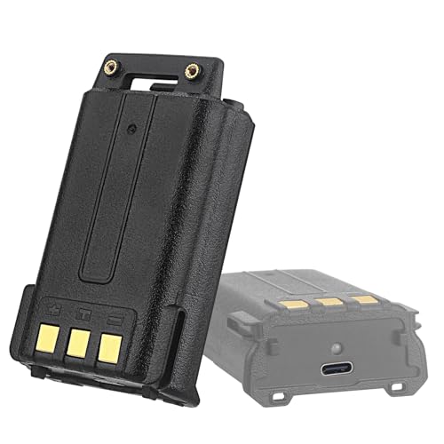BAOFENG uv-5r Battery USB c,Enlarge Capacity BL-5 3800mAh Walkie Talkie Battery Rechargeable Support Type-C Upgraded UV-5R BF-F8HP,UV-5X3,GT-5R,UV-5RE Two Way Radio (1Pack)