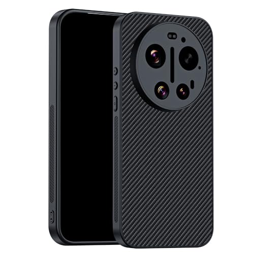 KOOLRIVER�EFor Xiaomi 17 Ultra �P�[�X �J�o�[ �J�[�{���� PU���U�[ ���ʊ���~�� �ی�P�[�X For ���� �V���I�~ �E���g�� �X�}�z�P�[�X(�u���b�N)