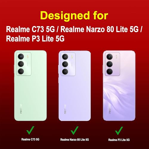 Image of amazon basics Back Case Cover for Realme C73 5G | Compatible for Realme C73 5G Back Cover | Liquid Silicon Magic Case with Camera Protection | Red