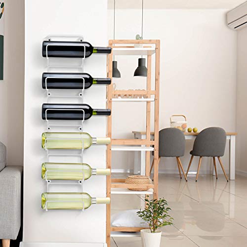 Sorbus Towel Rack, 6-Compartment Wall-Mount, Wall-Mounted (White) - image 8