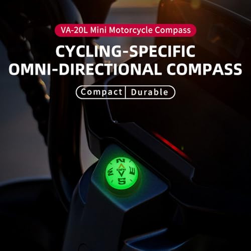 Brújula esférica luminosa KanPas VA-20L para motocicleta miniatura 5