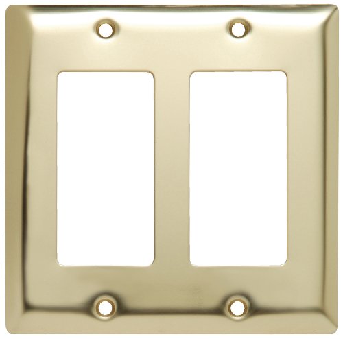 Legrand-Pass & Seymour Sb262Pb Wall Plate Smooth Polished Brass Two Gang Decorator Easy Install #TOP22