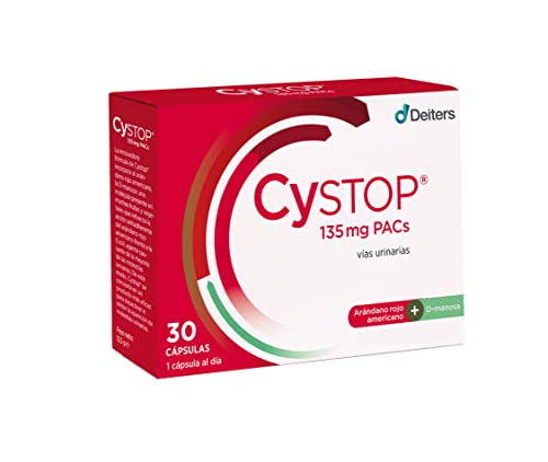 Deiters - Cystop Pastillas Arándanos Rojos Para La Cistitis, Con D-Manosa, Para Cistitis Recurrentes, Contra Infecciones Urinarias, 30 Cápsulas
