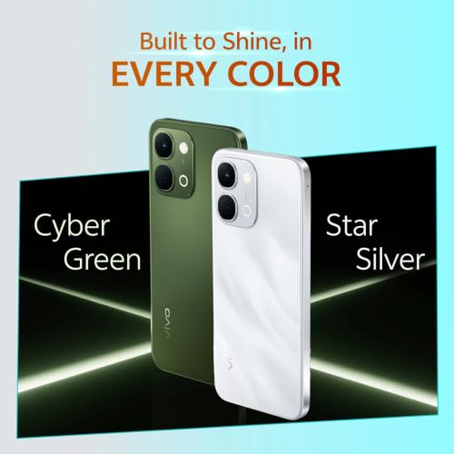 Image of vivo T5x 5G (Star Silver, 8GB RAM, 128GB Storage) | MediaTek Dimensity 7400-Turbo Processor | 50MP + 2MP AI Dual Rear Camera | 32MP Selfie Camera | 6.76-inch Display | 7200mAh Battery |