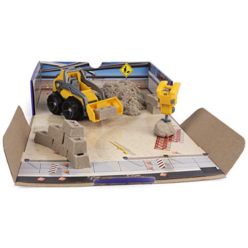 Image of Kinetic Sand, Dig N' Demolish Playset with 1lb Play Sand & Toy Truck, Sensory Toys for Kids Ages 5 and up | Build & Crush Brick Walls, Includes 1lb Sand, Truck & Jackhammer, Creative Open-Ended Play, Birthday Gifts for Kidsv