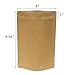 AwePackage Barrier Kraft Paper Stand up Zipper Coffee Pouch Bags with Aroma Degassing Valve (25, 8 Oz)