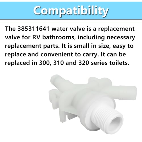 Image of 4 PACK 385311641 RV toilet valve kit Fits for Dometic 300|301|310|311|320 |321 Pedal-Flush Toilets Leakage Resistance RV Toilet Parts With Flush Ball Seal