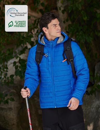 fit space Men's Insulated Synthetic Down Puffer Jacket Winter Warm Coat Quilted Water Resistant Packable Hiking Camping3