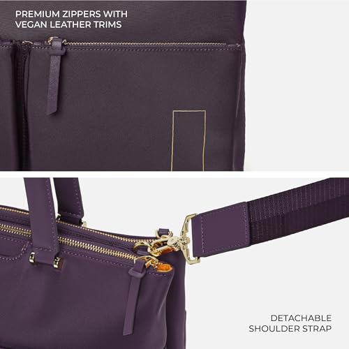 Image of MOKOBARA The Bliss Tote | Women Tote Bag For Office Use With Vegan Leather & Matte Finish, Multiple Compartments & Zipper Closure, Lightweight & Durable Design For Work & Travel