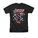 Justice League Of America DC Comics Pixelated Superheroes Adult T-Shirt