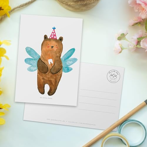 Mr. & Mrs. Panda Postcard Tooth Fairy Bear - White...