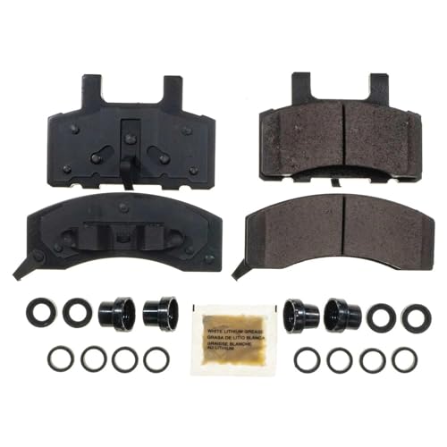 Image of PowerStop Front Brake Pads for Chevrolet C1500 Suburban 1994-99 |C2500 1989-00 |C2500 Suburban 1992-99 |C3500 1988-00 |Express 2500 1996-02 - Z17 Ceramic Brake Pads with Installation Hardware, 17-370