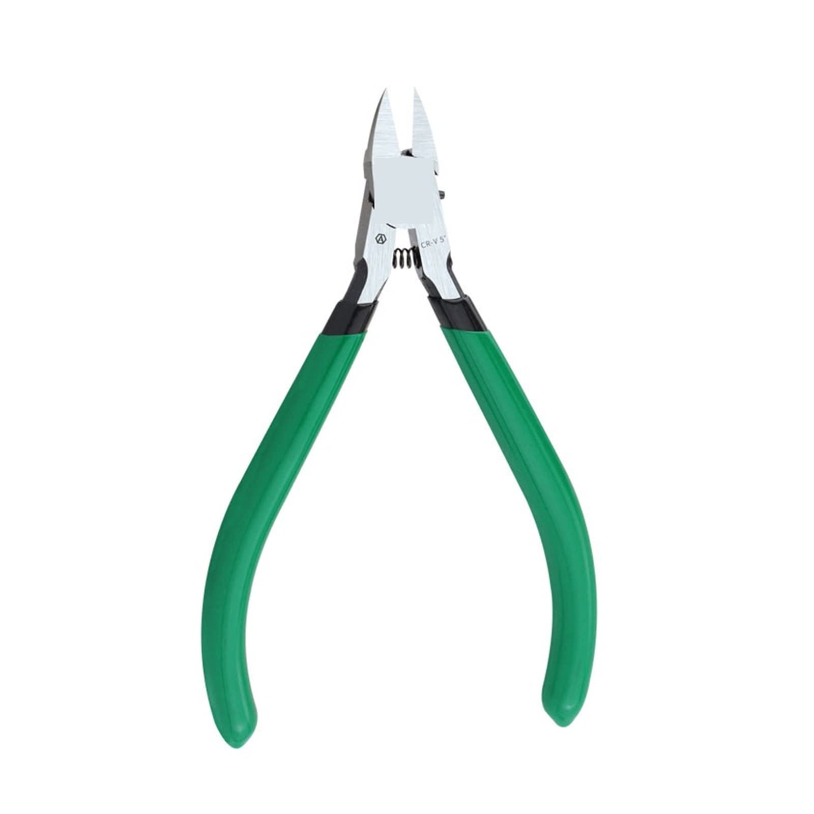 JINGYAN Szczypce 5 Inch Electrical Scissors Cr-V Diagonal Pliers Iron Wire Copper Cutters With Labor-saved Spring