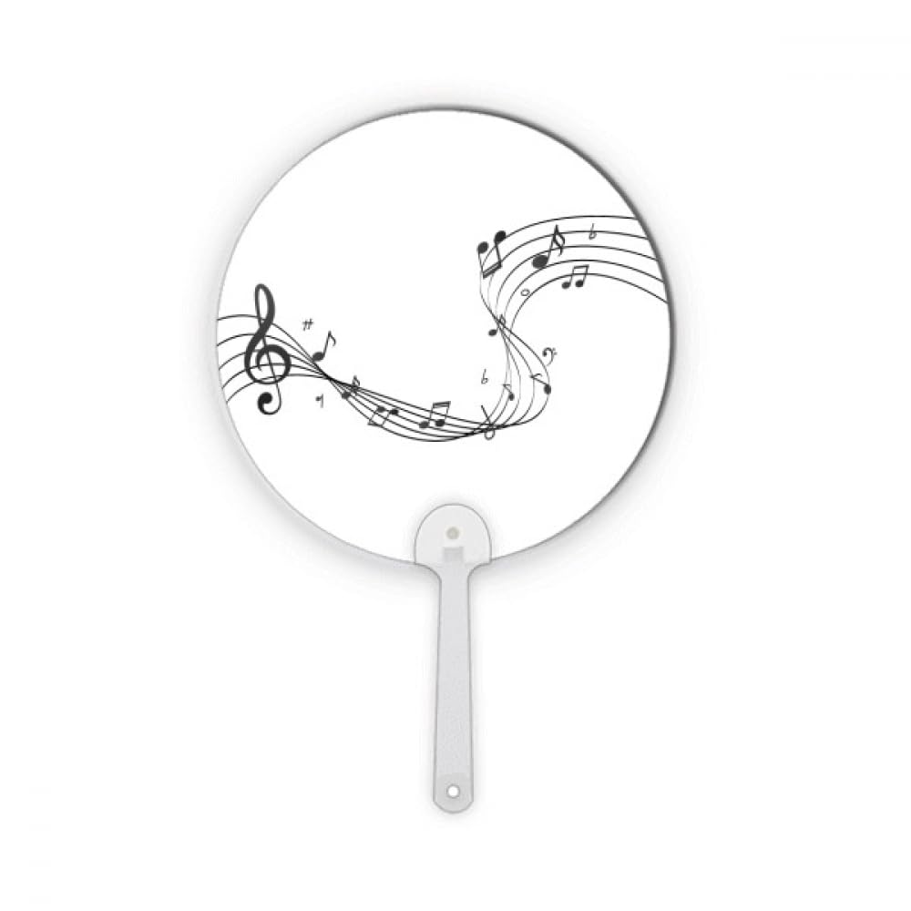 Lot de 5 éventails ronds en plastique Bleu no/no Dancg pour spectacle et danse de salon