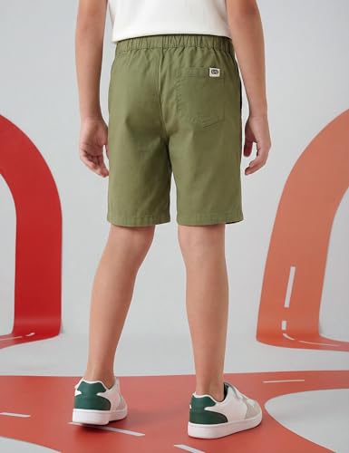 Image of Amazon Brand - Symbol Boy's Cotton Chino /Cargo Shorts | Elasticated Waistband | Age 6-14 Years