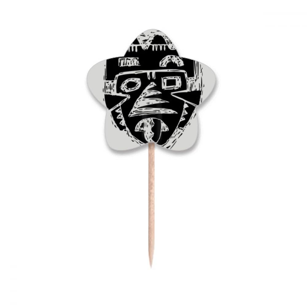 Totem tatouage drapeaux pour décorer vos cupcakes sans effort