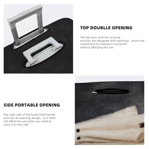 Family Of Cute Little Ghosts Elastic Travel Luggage Covers Dustproof Scratch-Resistant Suitcase Protector Fit 22-24 Inch3