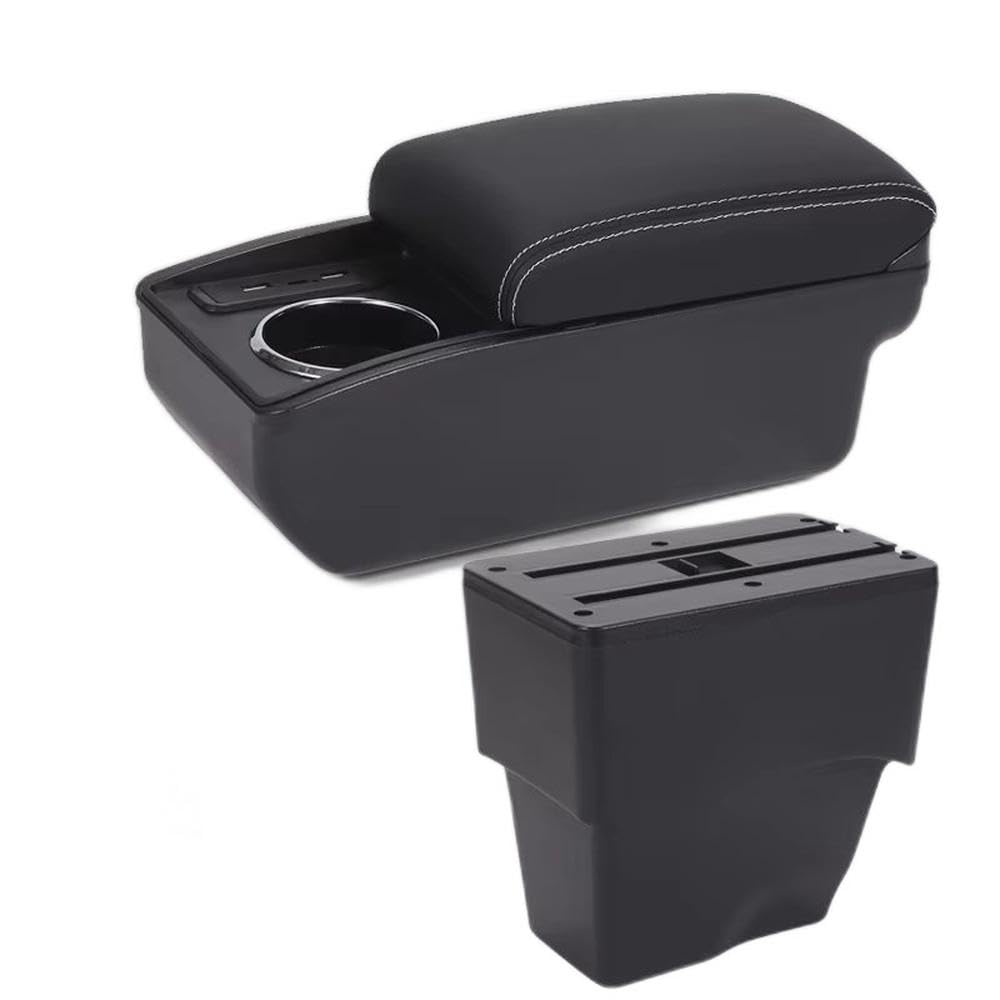 Sxqpocar B3 Black White 6Usb For Fiat Pulse 2023 Car Armrest Box Central Auto Storage Box Replacement Parts