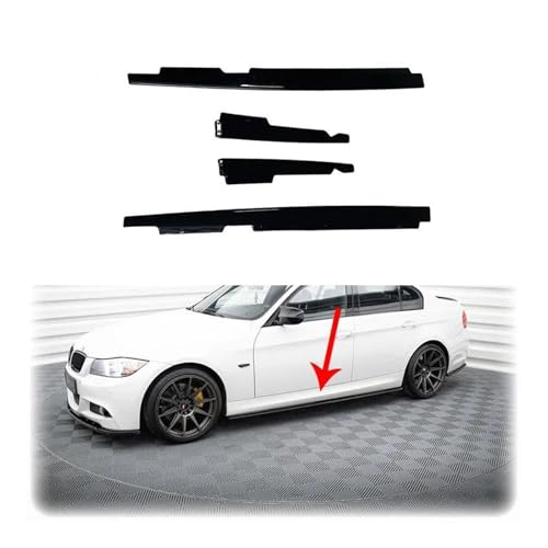 Jupe latérale voiture BMW M3 E90 E92 E93 avec becquets avant et lèvre pare-chocs - 3