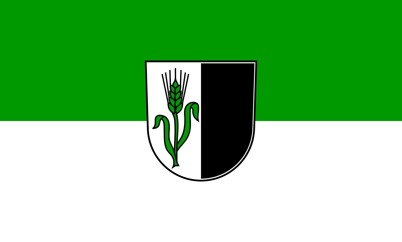 Drapeau Setzingen grand format paysage résistant au vent 90x150cm