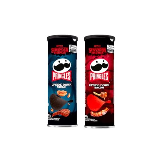 Pack Batata Pringles Stranger Things Bacon 100g e Steak 100g