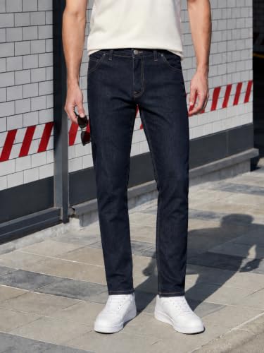 Image of THE INDIAN GARAGE CO Men Slim Fit Solid Mid-Rise Jeans