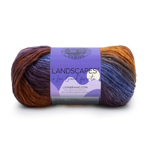 Lion Brand Yarn 545-202 Landscapes Yarn, Mountain Range