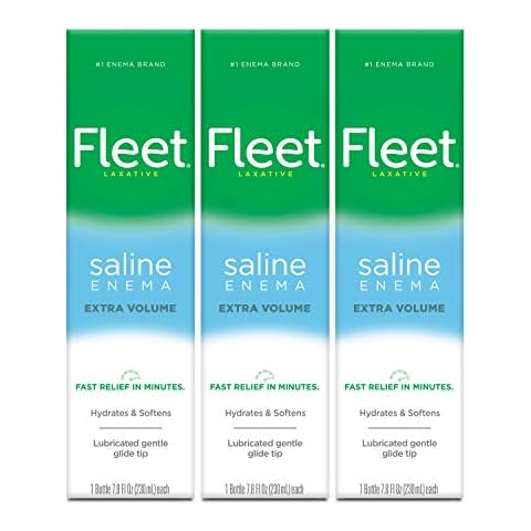Fleet Laxative Saline Extra Enema for Adult Constipation, 7.8 fl oz, 3 Pack Cover