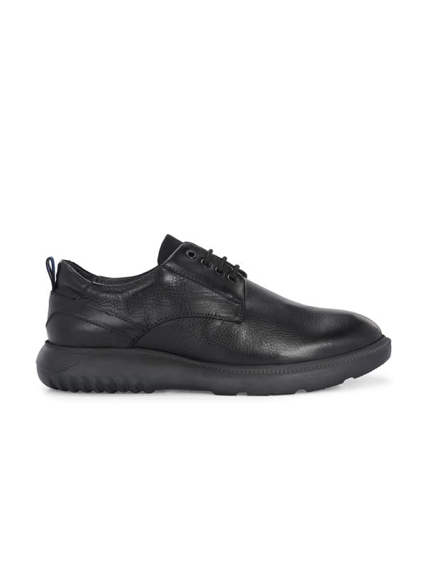 Image of HITZ Men's Black Leather Formal Lace Up Shoes