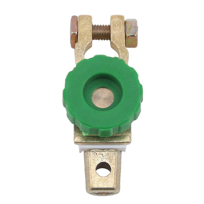 17mm Battery Link Terminal Switch Cut-Off Disconnect Master Kill Car Truck Power-Off Switch - (Color: Green)