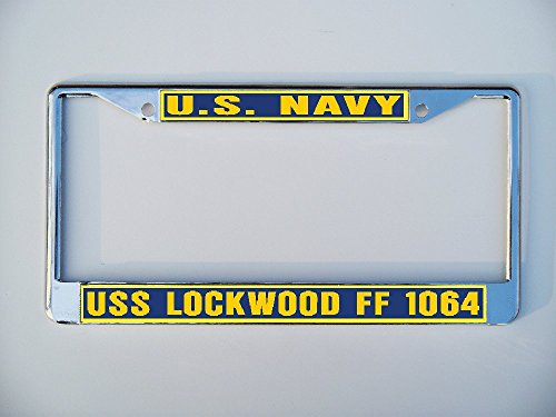 C & K Distributing USS LOCKWOOD FF 1064 License Plate Frame