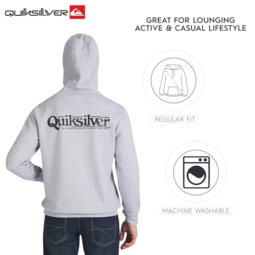 Image of Quiksilver Men's Regular Fit Super Soft Fleece Midweight Pullover Hooded Sweatshirt