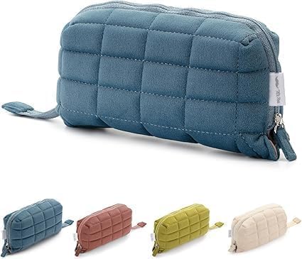 Pillow-Shaped Stationery Pouch | Soft Makeup Bag & Pencil Case for School, Travel & Cosmetics | Pen/Color Storage Pouch | School Supplies (Pack of 1, Multicolor)-image-40