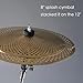 10 inch Splash Quiet Cymbal, Low Volume Splash Cymbal For Pratice (10'', Matte Gold)