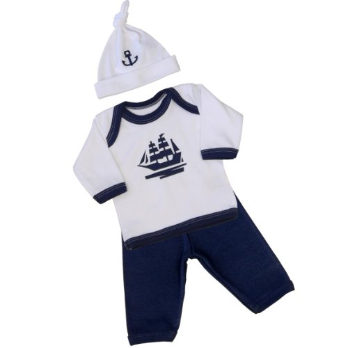 BabyPrem Prématurés Bébé Vêtements Set Top, pantalons chapeau 1,5-7,5lb NAVY P1