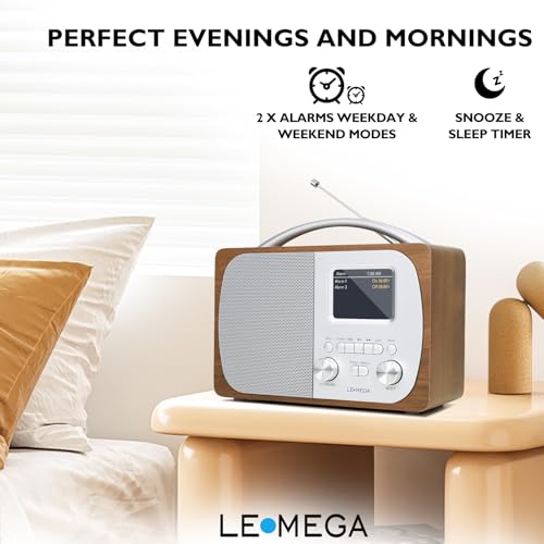 Poste radio DAB/DAB+ numérique LEMEGA DR5 réveil Bluetooth FM - 5