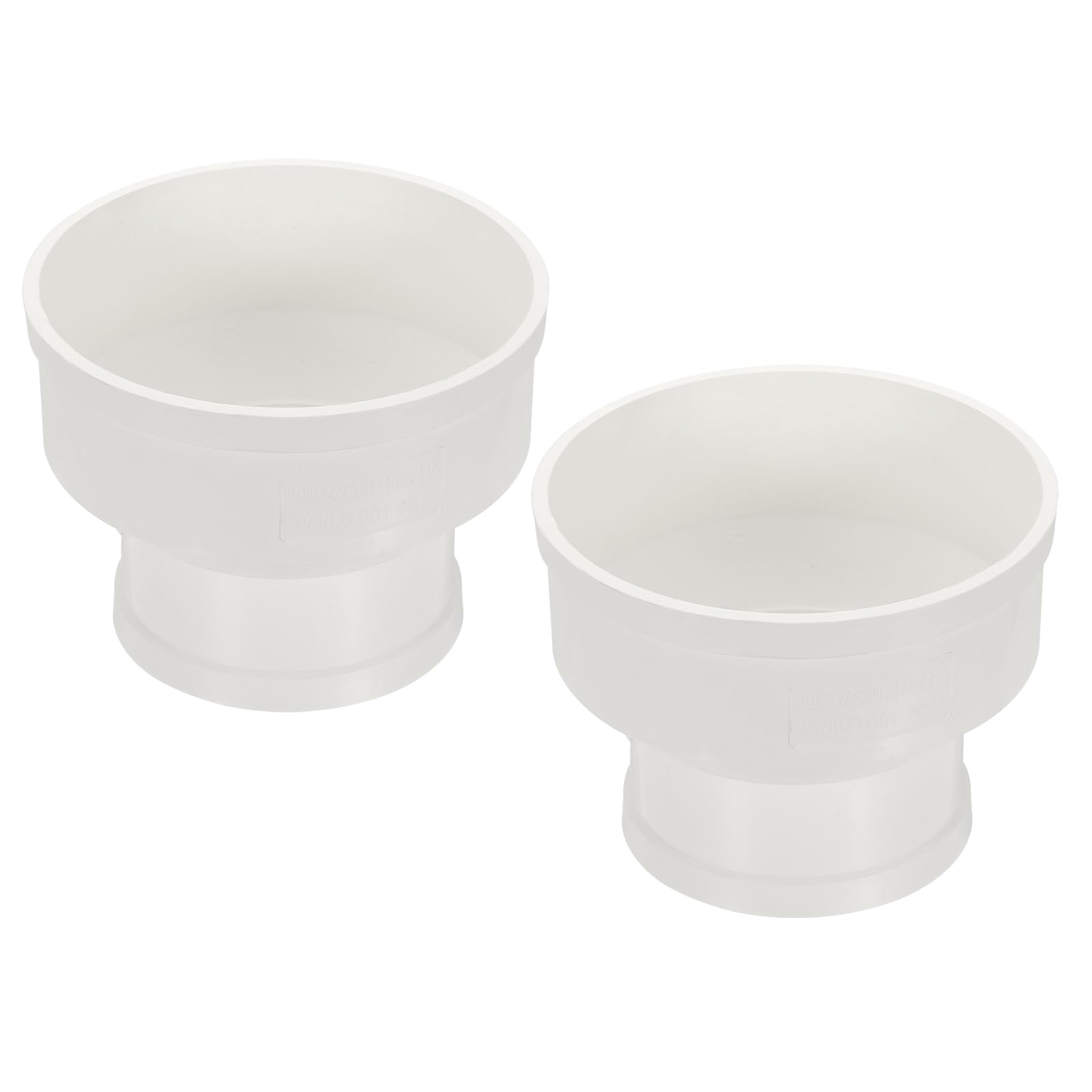PATIKIL 6" to 4" Duct Reducer, 2 Pcs PVC Pipe Increaser Adapter Ducting Airflow Tube Pipe Fitting for DWV (Drain