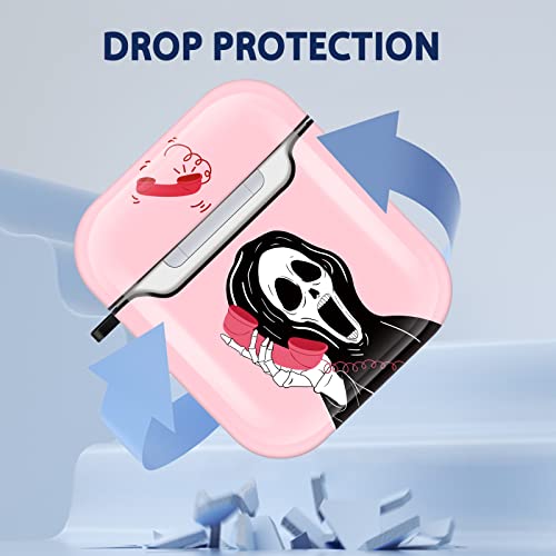 Ulirath Ghost Case For Airpod 2/1 Skull Funny Fun Design Unique Scary Cute For Airpods Air Pods 1St/2Nd Theme Skeleton Cover Cases Skin For Boys Girls Kids #TOP2
