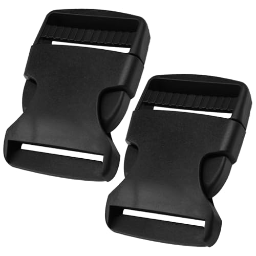 XIAOJING0 2 Piezas 38 mm Hebilla de Plástico con Cierre a Presión,Clips de Hebilla Resistente Cinturón,Hebillas de Correas Cinturón y Mochilas para Equipaje,Collar de Perro,Bricolaje,Accesorios