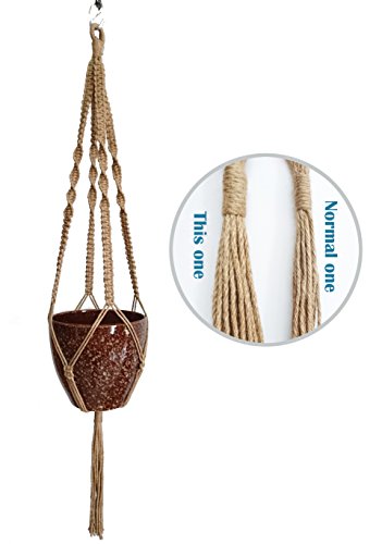 Corde de chanvre 5 mm suspension pour pot de fleurs macramé durable - 3