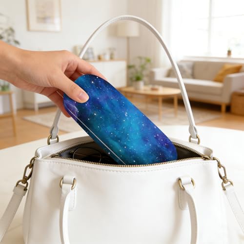 Image of Glasses Case Hard Shell,Portable Protective Eyeglasses Case, Eyeglass Holder Box with Cleaning Cloth, for men women