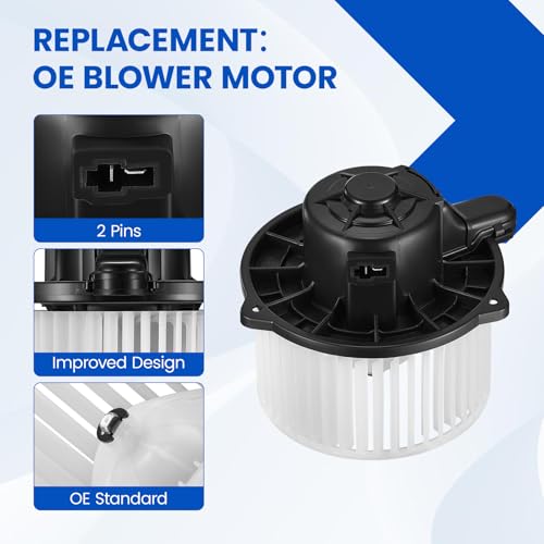 Image of HVAC Blower Motor 700133 Compatible with Hyundai Accent Azera Entourage Sonata, Compatible with Kia Magentis Optima, 97112-1C000, 97113-3K000, 3010019, A /C Blower Motor Assembly