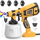 Paint Sprayer Tool 1000W High Power Electric Spray Paint Gun Easy to Clean for Furniture Cabinets Fence Walls Door Garden Chairs