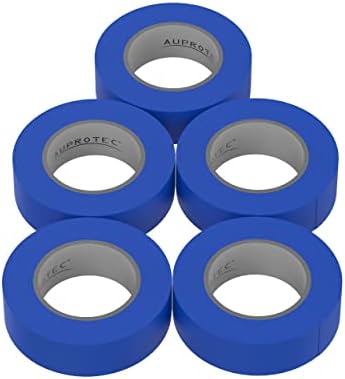 AUPROTEC 5 x taśma izolacyjna zielona 15 mm x 10 m VDE taśma izolacyjna PVC elektryk taśma klejąca DIN EN 60454-3-1