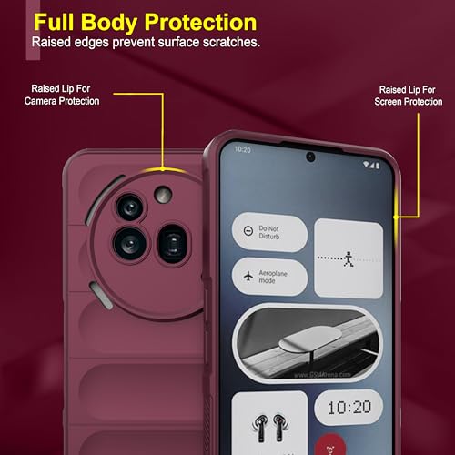 Image of Zapcase Back Case Cover for Nothing Phone (3a) Pro | Compatible for Nothing Phone (3a) Pro Back Cover | Liquid Silicon Magic Case with Camera Protection | Plum